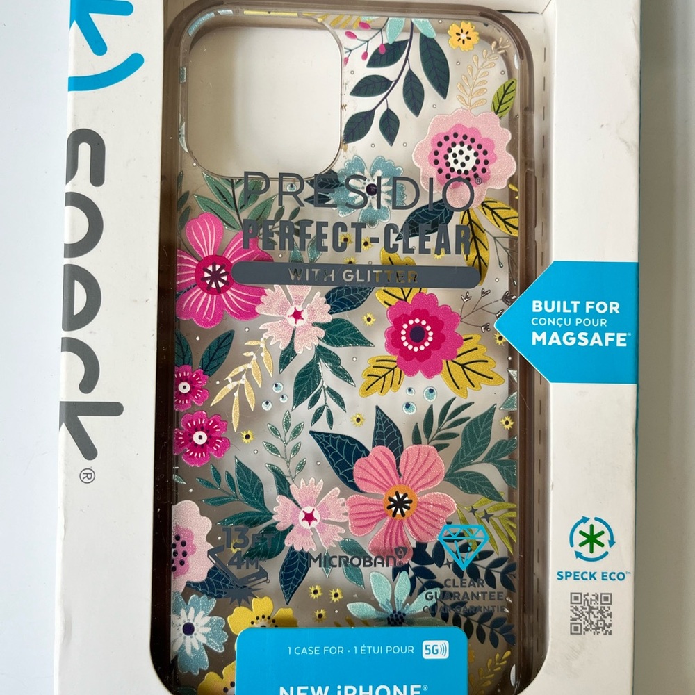 Speck Pink and Green Floral Case with Durable Bumper